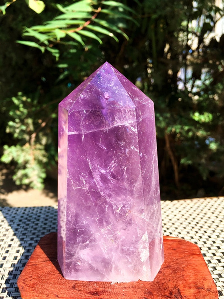 Large High Quality Natural Amethyst Polished PointAmethyst TowerPurple Crystal OrnamentsAmethyst stone decorSpecial Giftenergy stone