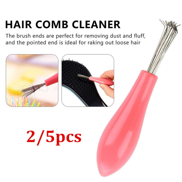 Comb Hair Brush Cleaner Cleaning Remover Embedded Beauty Tools Plastic  Handle