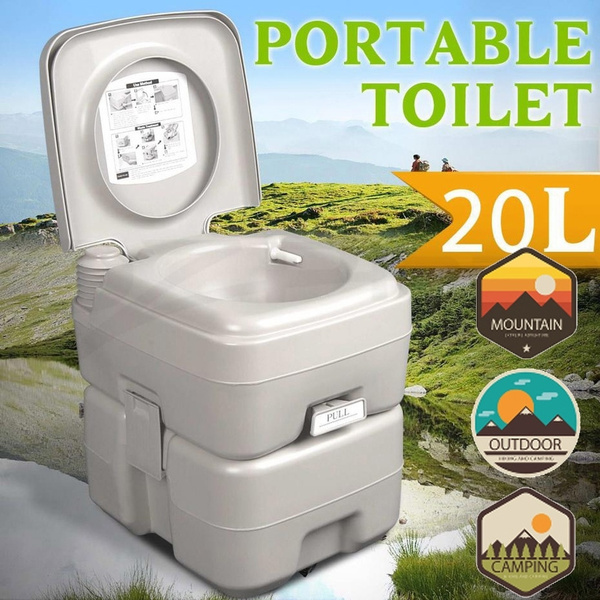 10L/20L Portable Camping Toilet Flush Porta Travel Outdoor Vehicle Boat ...