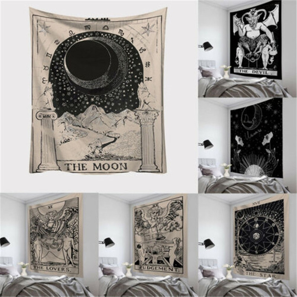 Wall Hanging Tarot Tapestry Astrology wall Cloth Bedspread wall Art Vintage EAN 