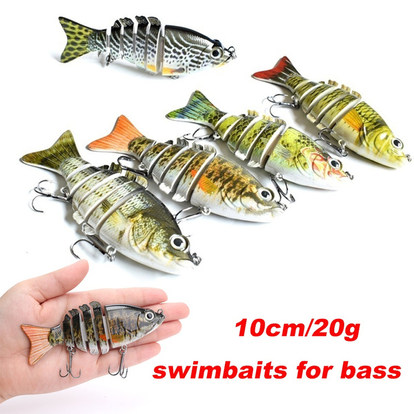4 Swimbaits for Bass Multi Jointed Crankbait Fishing Lures Hard Bait  Swimbait Fishing Gear Glide Baits