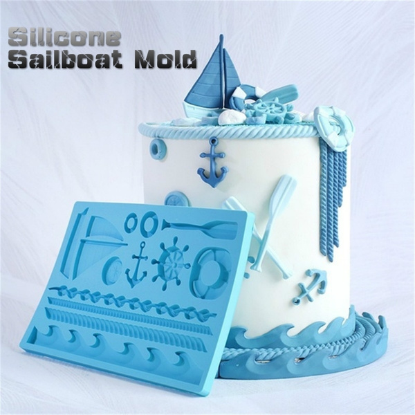  Kids' Nautical Themed Helmsman Happy Birthday Cake