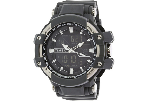 Timex Men's Tactic TW5M22600 Grey Rubber Quartz Sport Watch Wish