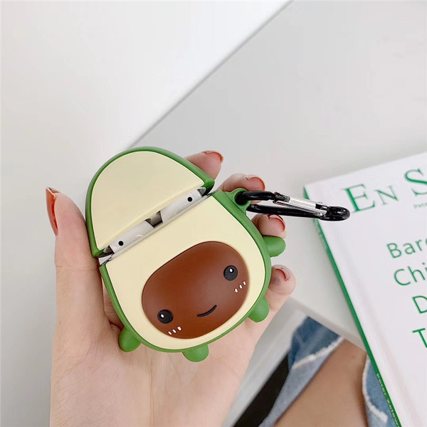 Cartoon Avocado Shape Airpods Case for Airpods with Finger Ring Strap， Wireless Earphone Case for Airpods Headphone Case.suitable for Airpods1/Airpods2 | Wish