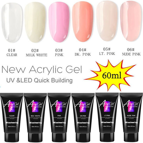 Kit 100 Capsules Gel Poly Pour Ongles - Moule à Extensions UV LED - Facile à Utiliser - Neuf