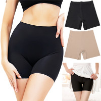 Wish Kundeomtaler: Women Comfortable Seamless Smooth Slip Shorts Anti  Chafing High Waist Safety Pants Underwear for Under Dress Underskirt