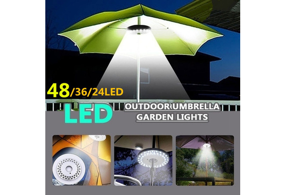 Battery Powered 48leds Lantern Poles Umbrella Light Portable