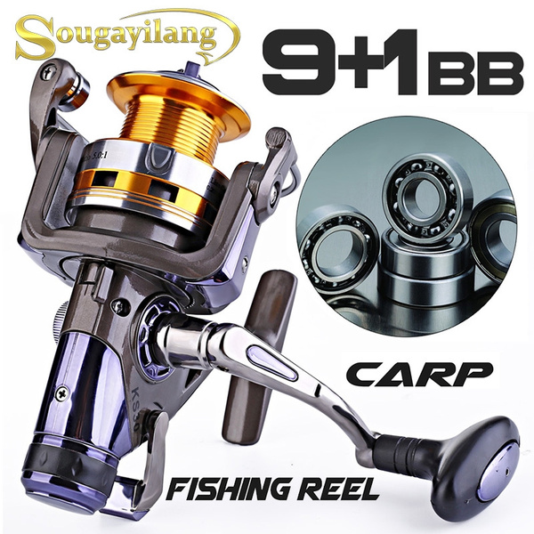Spinning Carp Fishing Reels Double Drag Metal Spool Bait Reels