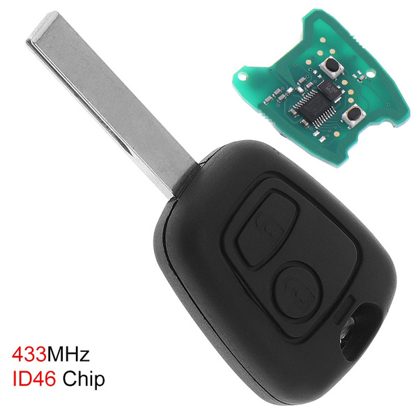 DS3 724217 Remote Car Key Fob 2 Button 433MHz ID46 for Citroen C3 A51 Model