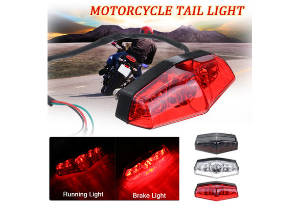 Good Tail Red Light 18 LED Motorcycle ATV Dirt Bike Brake Stop Running Rear tg