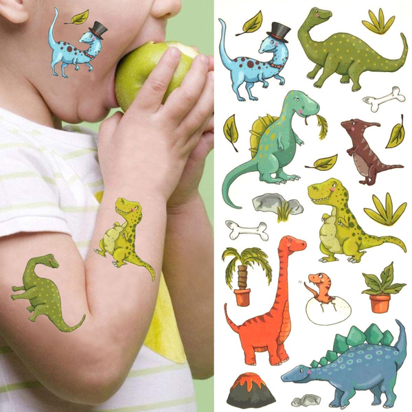Dinosaur Temporary Tattoos (2 Sheets) | Ellie and Piper