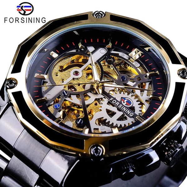 steampunk skeleton watch