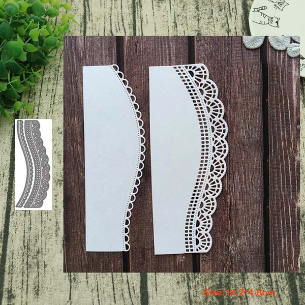 Lace Pattern Metal Cutting Dies Scrapbooking Card Edge Paper