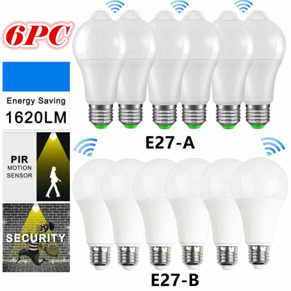 E27 Radar Sensor Ambient PIR Motion 7/12W LED Globe Bulb Light Lamp Practical hi