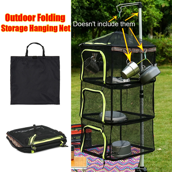 Hanging Drying Net - 4 Layer Outdoor Hanging Folding Drying Rack