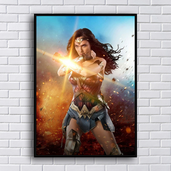 Wonder Woman CANVAS PRINT Home Wall Decor Giclee Art Movie CA270