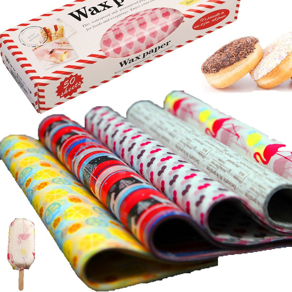  Food Wrapping Paper 50 Sheets Wax Paper Grease Proof