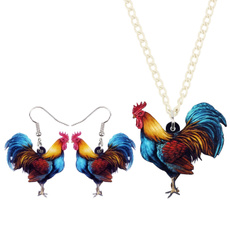 chickenaccessorie, Floral, henearringsandnecklace, earringsforgirl