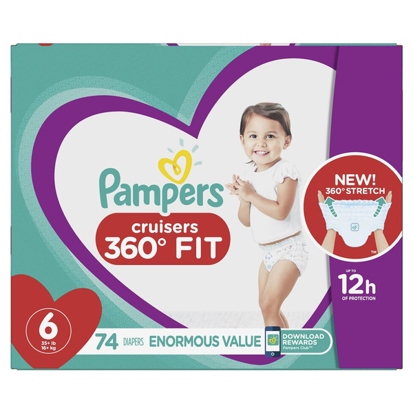 pampers cruisers size 6