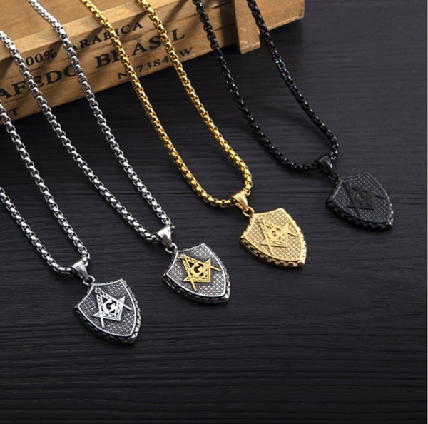 Freemasonry Masonic Pendant Necklace 