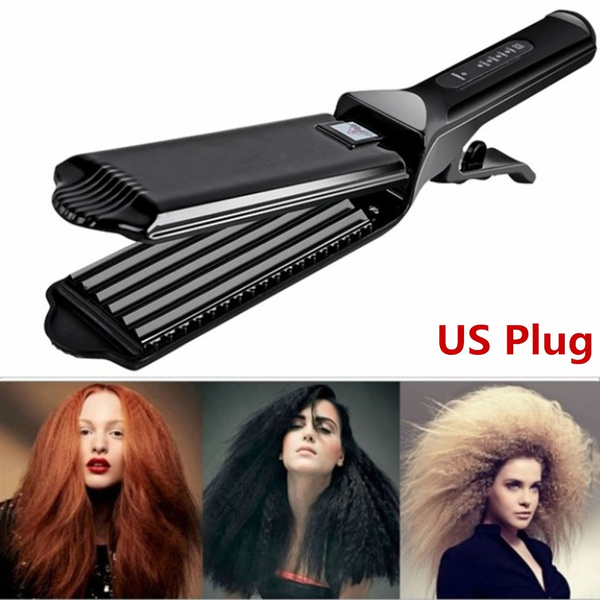 Electronic Corrugated Crimper Iron Hair Straighteners Iron Crimping