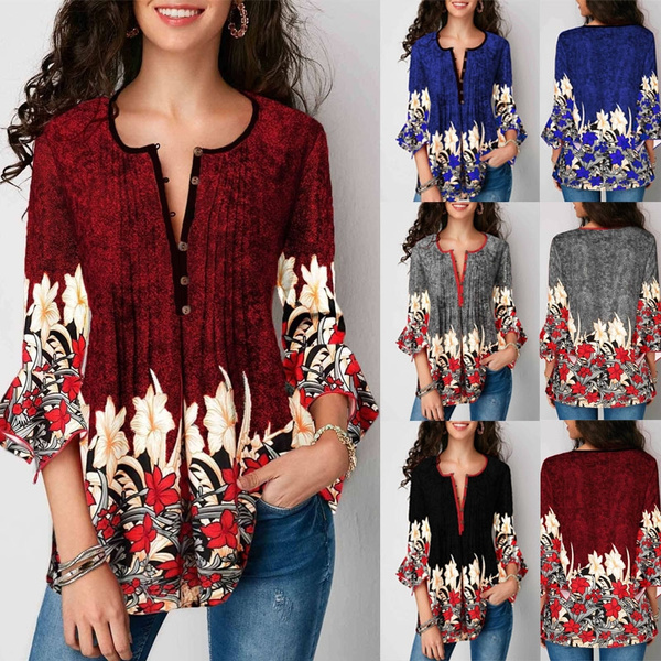 Wish plus size tops Clearance