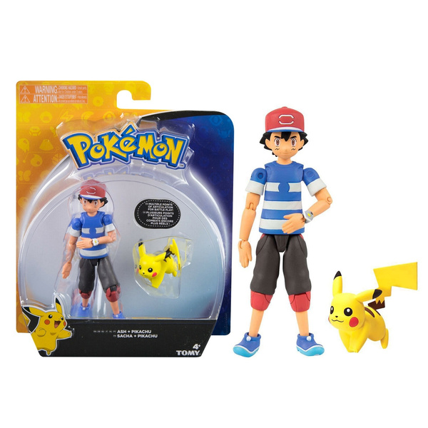 Novo Pokemon Figuras de A ao Ash e Pikachu Alola Sunny 1960