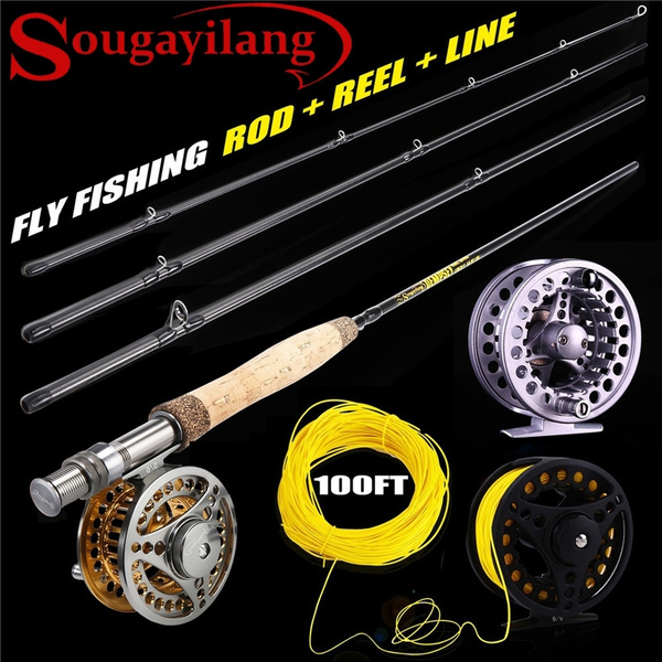 Sougayilang Fly Fishing Rod Set 2.7M Fly Rod and Reel Combo