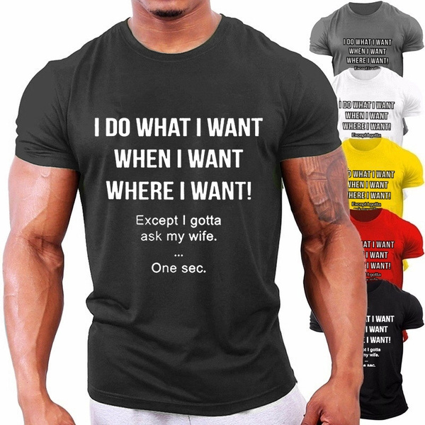 2019 New Best Gift For Husband Who Loves Wife Printed Mens T Shirt Mens ...