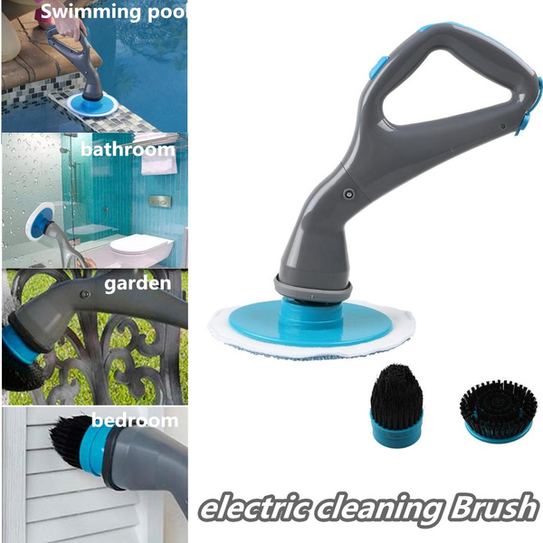 Wireless Electric Scrubber Cleaning Brush With Brush Heads Bathroom Surface  Bathtub Shower Brush Tile