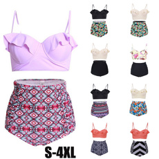 plus size bikini swimwear, Moda, women beachwear, bikini set