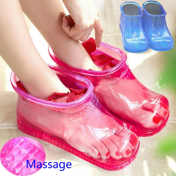 Foot Soak Bath feet Therapy Massage Shoes for mom women men Relaxation  Ankle Boots Acupoint Sole Home Feet Care Creative Gift