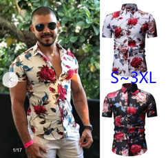 Summer, Moda, Shirt, Hawaiian
