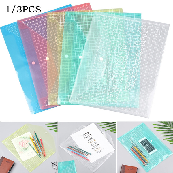 1/3 Pcs Clear Plastic Pencil Boxes, Translucent Pencil Boxes For
