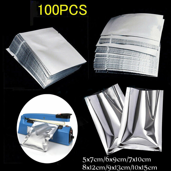 100PCS Foil Bags Aluminium Sachet Pouch With Heat Seal Food Grade