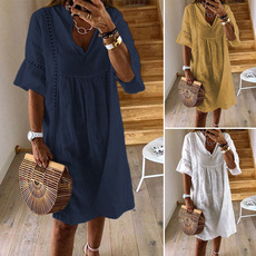 candycolordres, Necks, Hollow-out, sundress