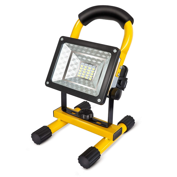 Rechargeable 30W 2400LM T6 LED Floodlight Work Light Caravan Camping Lamp Bright 