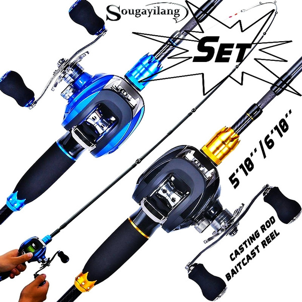 Fishing Rod and Reel Combos 4 sections Fishing Rod with Reel Combo
