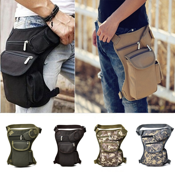 Multifunction Outdoor Cotton Sport Leg Bag Canvas Waist Bag Money Belt