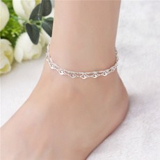 silverchainanklet, Sterling, Fashion, Jewelry