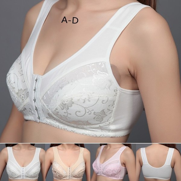 New Women Sexy Front Closure Bra Comfortable Breathable Backless Brassiere  Plus Size Bras