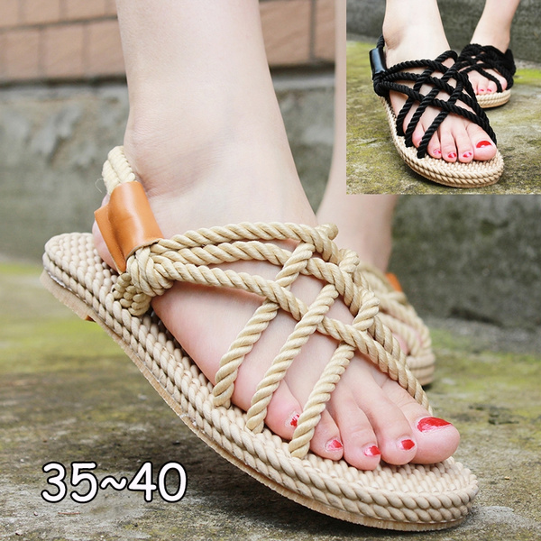 Woven discount rope sandals