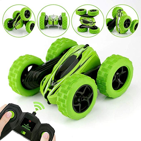 RC Stunt Car Remote Control Monster Truck Double Side Rotate Tumbler RC ...
