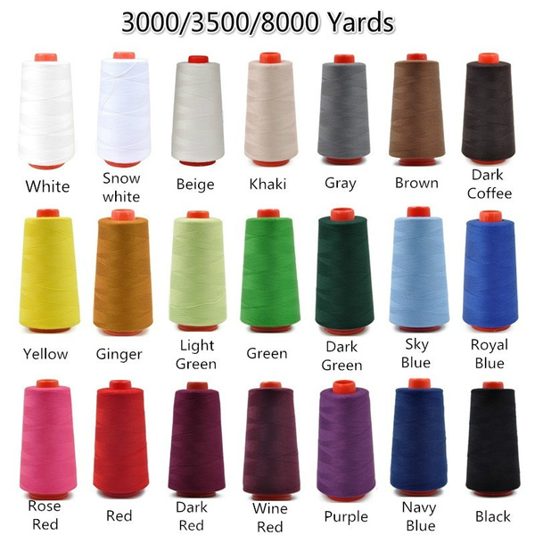 8000 Yard Overlocking Sewing Machine Industrial Polyester Thread