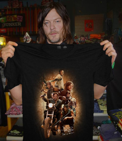 The Walking Dead Daryl Dixon Sublimation Herren T-Shirt Weiss Gr.S-XL 