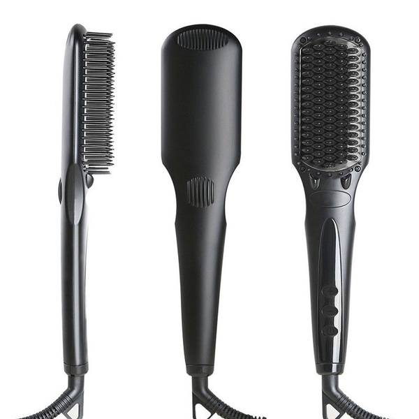 2in 1 Ionic Hair Straightener Brush MCH Heating Smoothing Brush with