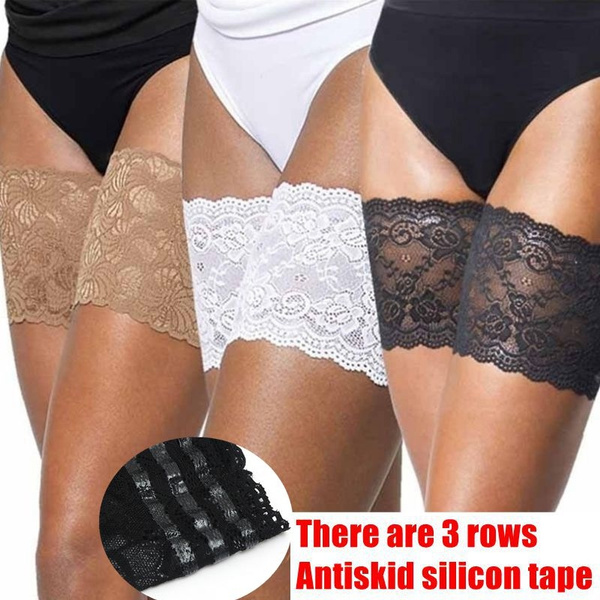 ThighHigh Thigh Bands lace Anti-Chafing Elastic Silicone Anti-Slip Garter 