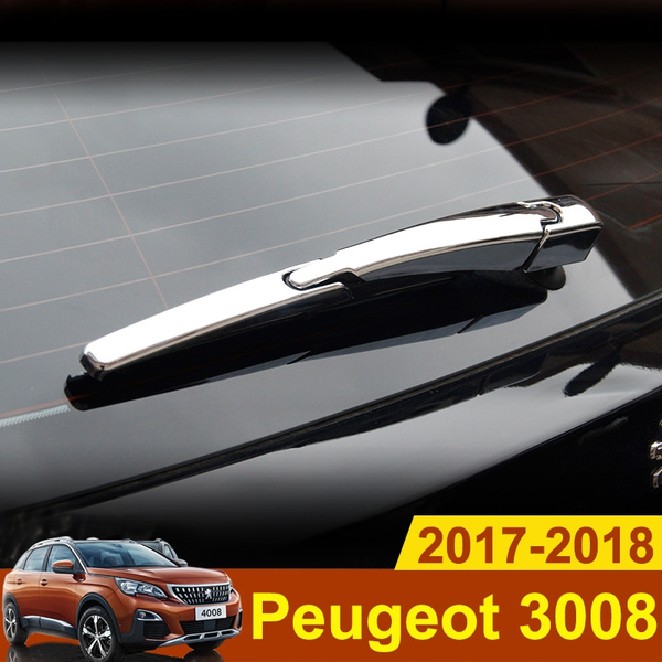 For Peugeot 3008 Gt 3008gt 2017 2018 Abs Chrome Rear Trunk Window Wiper Arm Blade Cover Trim Overlay Nozzle Garnish Accessories Wish