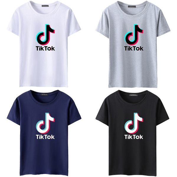 Tik Tok Printed Short Sleeve Funny Tops 
