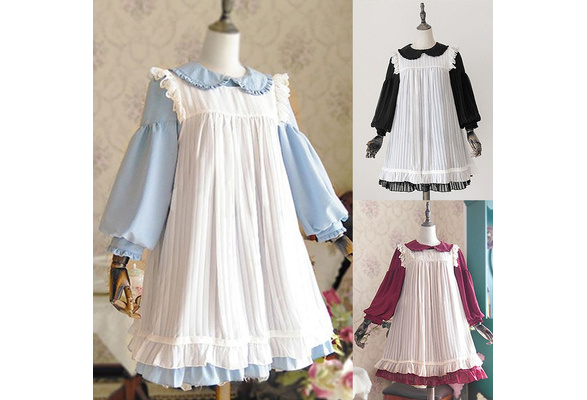 M-526 S//M//L//XL lila Satin Samt Cosplay Gothic Lolita Kleid Kostüm dress Victoria